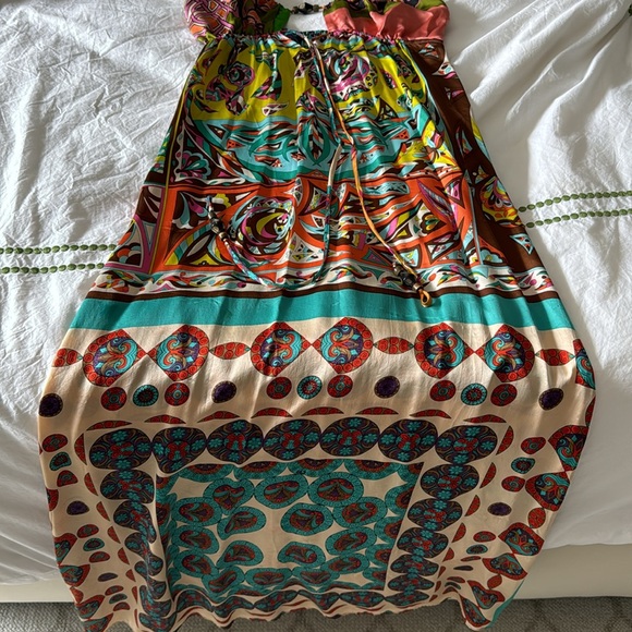 Silk multicolor maxi dress by Alice and Trixie - Picture 4 of 6